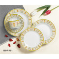 Ceramic Dinnerware Flat Plate Porcelain Dinner Set From China